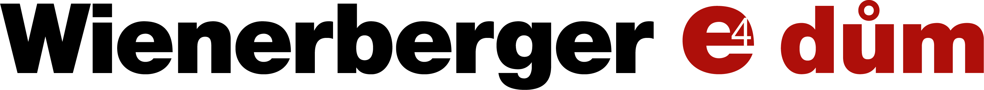 Logo Wienerberger e4 dum - red e4 dům